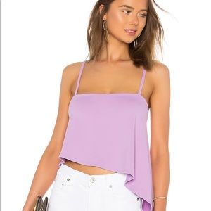 SUSANA MONACO HARLOW ANGLED HEM TOP